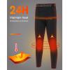 imageRoadbox Kids Fleece Lined Leggings  2 Pack Boys Thermal Tights Youth Sports Basketball Compression Pants for Cold WeatherBlackblack