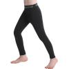 imageRoadbox Kids Fleece Lined Leggings  2 Pack Boys Thermal Tights Youth Sports Basketball Compression Pants for Cold WeatherBlackblack