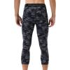 imageRoadbox Mens 34 Compression Pants with Pockets 12 Pack Athletic Running Legging Tights Workout Basketball Gym Base LayerBlackcamo