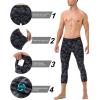 imageRoadbox Mens 34 Compression Pants with Pockets 12 Pack Athletic Running Legging Tights Workout Basketball Gym Base LayerCamouflage