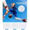 imageRoadbox Mens Basketball One Leg Tights 12 Single Leg Compression Pants Sports Base Layer Leggings Underwear with Pockets