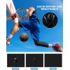 imageRoadbox Mens Basketball One Leg Tights 12 Single Leg Compression Pants Sports Base Layer Leggings Underwear with PocketsRight Single Blackwhite