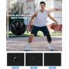 imageRoadbox Mens One Leg Compression Pants 34 Basketball Football Tights Leggings with Pockets Capri Sports Athletic UnderwearLeft Single Blackwhite