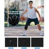 imageRoadbox Mens One Leg Compression Pants 34 Basketball Football Tights Leggings with Pockets Capri Sports Athletic UnderwearRight Single Blackwhite