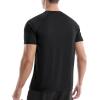 imageRoadbox Mens Rash Guard Short Sleeve UPF 50 UV Sun Protection Swim Shirts Quick Dry Lightweight Water Surf Beach TShirtBlack