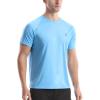 imageRoadbox Mens Rash Guard Short Sleeve UPF 50 UV Sun Protection Swim Shirts Quick Dry Lightweight Water Surf Beach TShirtBlueseagrass Green