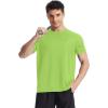 imageRoadbox Mens Rash Guard Short Sleeve UPF 50 UV Sun Protection Swim Shirts Quick Dry Lightweight Water Surf Beach TShirtBright Green