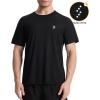 imageRoadbox Mens Rash Guard Short Sleeve UPF 50 UV Sun Protection Swim Shirts Quick Dry Lightweight Water Surf Beach TShirtCharcoal Black