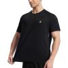 imageRoadbox Mens Rash Guard Short Sleeve UPF 50 UV Sun Protection Swim Shirts Quick Dry Lightweight Water Surf Beach TShirtCharcoal Black