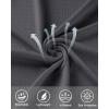 imageRoadbox Mens Rash Guard Short Sleeve UPF 50 UV Sun Protection Swim Shirts Quick Dry Lightweight Water Surf Beach TShirtCharcoal Gray