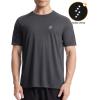 imageRoadbox Mens Rash Guard Short Sleeve UPF 50 UV Sun Protection Swim Shirts Quick Dry Lightweight Water Surf Beach TShirtCharcoal Gray