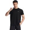 imageRoadbox Mens Rash Guard Short Sleeve UPF 50 UV Sun Protection Swim Shirts Quick Dry Lightweight Water Surf Beach TShirtClassic Black