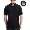 imageRoadbox Mens Rash Guard Short Sleeve UPF 50 UV Sun Protection Swim Shirts Quick Dry Lightweight Water Surf Beach TShirtClassic Black
