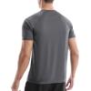 imageRoadbox Mens Rash Guard Short Sleeve UPF 50 UV Sun Protection Swim Shirts Quick Dry Lightweight Water Surf Beach TShirtDark Graygray