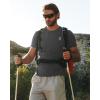 imageRoadbox Mens Rash Guard Short Sleeve UPF 50 UV Sun Protection Swim Shirts Quick Dry Lightweight Water Surf Beach TShirtDark Graygray