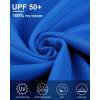 imageRoadbox Mens Rash Guard Short Sleeve UPF 50 UV Sun Protection Swim Shirts Quick Dry Lightweight Water Surf Beach TShirtLake Blue
