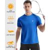imageRoadbox Mens Rash Guard Short Sleeve UPF 50 UV Sun Protection Swim Shirts Quick Dry Lightweight Water Surf Beach TShirtLake Blue