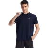 imageRoadbox Mens Rash Guard Short Sleeve UPF 50 UV Sun Protection Swim Shirts Quick Dry Lightweight Water Surf Beach TShirtNavy Blue