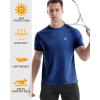 imageRoadbox Mens Rash Guard Short Sleeve UPF 50 UV Sun Protection Swim Shirts Quick Dry Lightweight Water Surf Beach TShirtOcean Blue