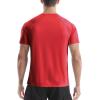 imageRoadbox Mens Rash Guard Short Sleeve UPF 50 UV Sun Protection Swim Shirts Quick Dry Lightweight Water Surf Beach TShirtRed