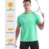 imageRoadbox Mens Rash Guard Short Sleeve UPF 50 UV Sun Protection Swim Shirts Quick Dry Lightweight Water Surf Beach TShirtSeagrass Green