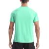 imageRoadbox Mens Rash Guard Short Sleeve UPF 50 UV Sun Protection Swim Shirts Quick Dry Lightweight Water Surf Beach TShirtSeagrass Green