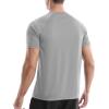 imageRoadbox Mens Rash Guard Short Sleeve UPF 50 UV Sun Protection Swim Shirts Quick Dry Lightweight Water Surf Beach TShirtShort Sleevegray