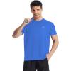 imageRoadbox Mens Rash Guard Short Sleeve UPF 50 UV Sun Protection Swim Shirts Quick Dry Lightweight Water Surf Beach TShirtTurquoise Blue