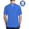imageRoadbox Mens Rash Guard Short Sleeve UPF 50 UV Sun Protection Swim Shirts Quick Dry Lightweight Water Surf Beach TShirtTurquoise Blue