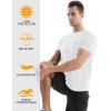 imageRoadbox Mens Rash Guard Short Sleeve UPF 50 UV Sun Protection Swim Shirts Quick Dry Lightweight Water Surf Beach TShirtWhite