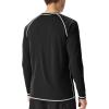 imageRoadbox Mens Sun Protection Swim Shirt Long Sleeve UPF 50 Rash Guard QuickDry Fishing Shirts for Beach Surfing HikingBlack
