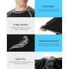 imageRoadbox Mens Sun Protection Swim Shirt Long Sleeve UPF 50 Rash Guard QuickDry Fishing Shirts for Beach Surfing HikingBlack