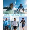 imageRoadbox Mens Sun Protection Swim Shirt Long Sleeve UPF 50 Rash Guard QuickDry Fishing Shirts for Beach Surfing HikingWhite