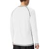 imageRoadbox Mens Sun Protection Swim Shirt Long Sleeve UPF 50 Rash Guard QuickDry Fishing Shirts for Beach Surfing HikingWhite