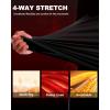 imageRoadbox Mens Thermal Compression Shirts Long Sleeve Fleece Lined Undershirt Cold Weather Workout Athletic Base Layer TopBlack