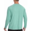 imageRoadbox Mens UPF 50 Rash Guard Long Sleeve Cool Dry UV Sun Protection Water TShirts Lightweight Fishing Hiking ShirtsBean Green