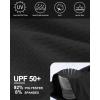 imageRoadbox Mens UPF 50 Rash Guard Long Sleeve Cool Dry UV Sun Protection Water TShirts Lightweight Fishing Hiking ShirtsBlack