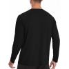 imageRoadbox Mens UPF 50 Rash Guard Long Sleeve Cool Dry UV Sun Protection Water TShirts Lightweight Fishing Hiking ShirtsBlack