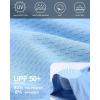 imageRoadbox Mens UPF 50 Rash Guard Long Sleeve Cool Dry UV Sun Protection Water TShirts Lightweight Fishing Hiking ShirtsBlue