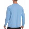imageRoadbox Mens UPF 50 Rash Guard Long Sleeve Cool Dry UV Sun Protection Water TShirts Lightweight Fishing Hiking ShirtsBlue