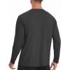 imageRoadbox Mens UPF 50 Rash Guard Long Sleeve Cool Dry UV Sun Protection Water TShirts Lightweight Fishing Hiking ShirtsDark Grey