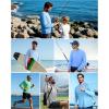 imageRoadbox Mens UPF 50 Rash Guard Long Sleeve Cool Dry UV Sun Protection Water TShirts Lightweight Fishing Hiking ShirtsLight Gray