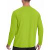 imageRoadbox Mens UPF 50 Rash Guard Long Sleeve Cool Dry UV Sun Protection Water TShirts Lightweight Fishing Hiking ShirtsLime Green