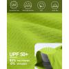 imageRoadbox Mens UPF 50 Rash Guard Long Sleeve Cool Dry UV Sun Protection Water TShirts Lightweight Fishing Hiking ShirtsLime Green