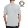 imageRoadbox Mens UPF 50 Rash Guard Short Sleeve Quick Dry UV Sun Protection SPF Swim Shirts Moisture Wicking Athletic Workout Running TShirt for Water Sports Gym Light Gray