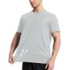 imageRoadbox Mens UPF 50 Rash Guard Short Sleeve Quick Dry UV Sun Protection SPF Swim Shirts Moisture Wicking Athletic Workout Running TShirt for Water Sports Gym Light Gray