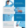 imageRoadbox Mens UPF 50 Sun Hoodie Shirts UV Protection Fishing Shirt with Pocket Swim Hiking Rash Guard Long Sleeve HoodiesMedium Blue