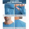 imageRoadbox Mens UPF 50 Swim Rash Guard Long Sleeve UV Sun Protection SPF Water Shirts Quick Dry for Outdoor Fishing Hiking