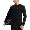 imageRoadbox Mens UPF 50 Swim Rash Guard Long Sleeve UV Sun Protection SPF Water Shirts Quick Dry for Outdoor Fishing Hiking02black