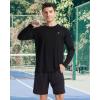 imageRoadbox Mens UPF 50 Swim Rash Guard Long Sleeve UV Sun Protection SPF Water Shirts Quick Dry for Outdoor Fishing Hiking02black